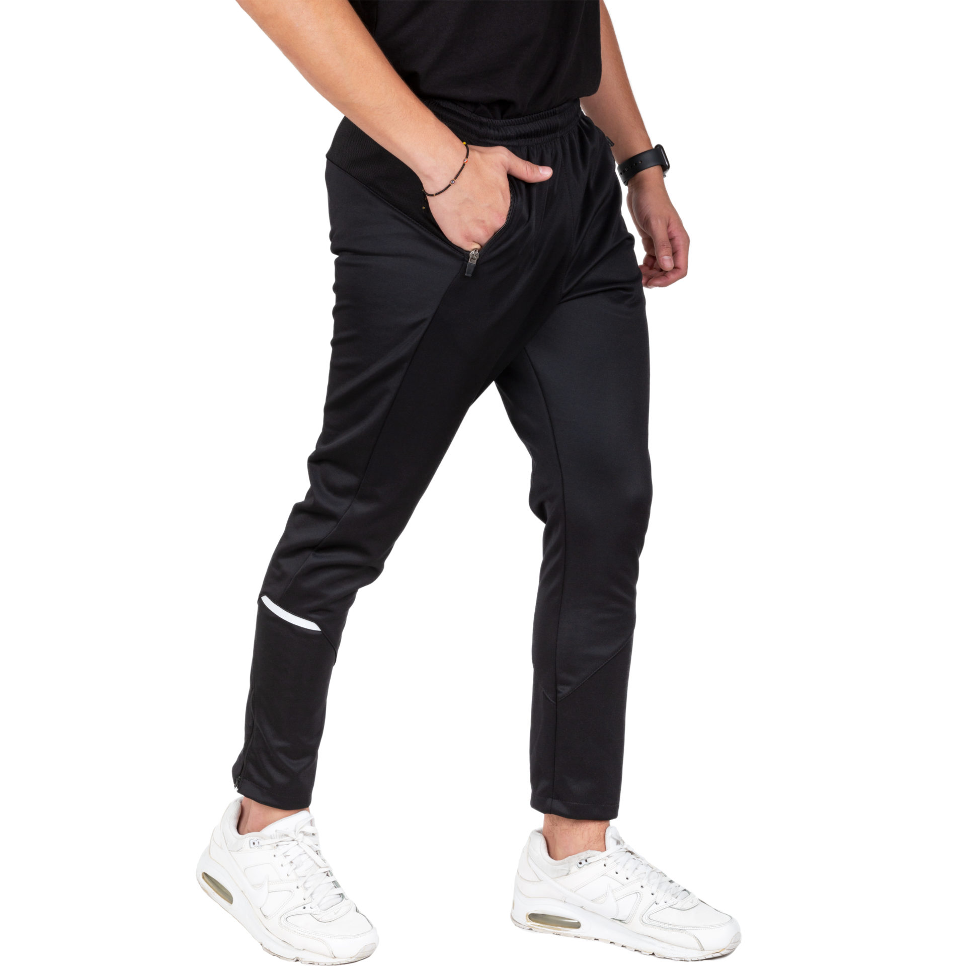 Pants (slim fit) - Negro con vinil blanco